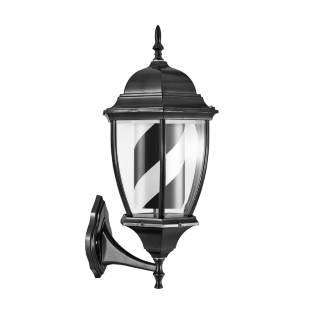 Karma Barber Pole #7 Street Lamp Black & White 1103G