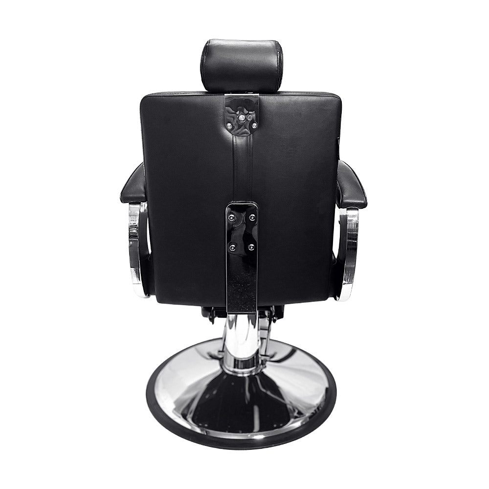 Karma Mt Isa Barber Chair Chrome & Black 04080102