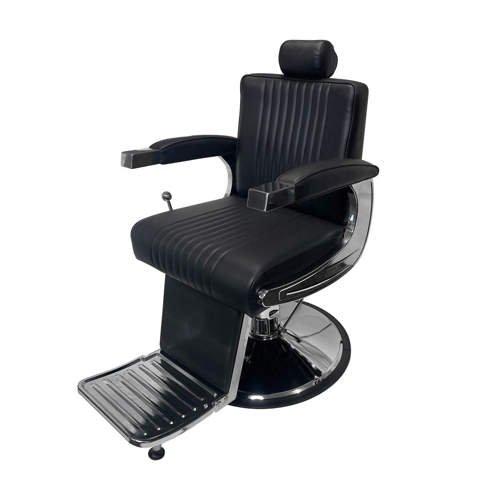 Karma Mt Isa Barber Chair Chrome & Black 04080102