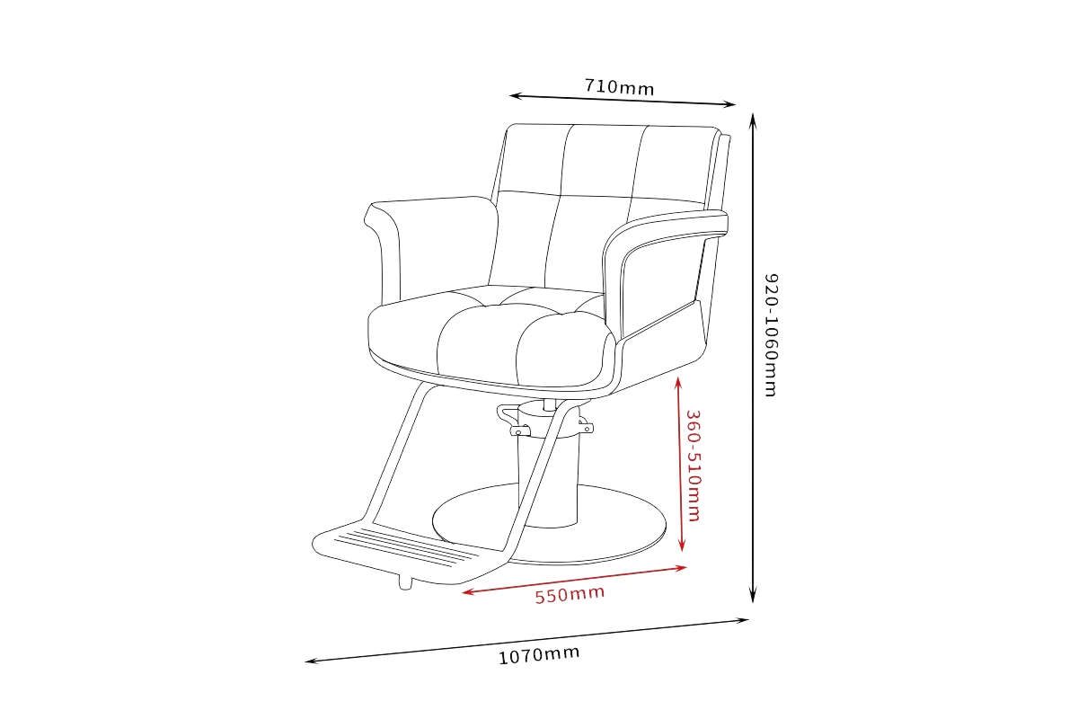 Karma Nowra Salon Chair Grey/Chrome 02121902