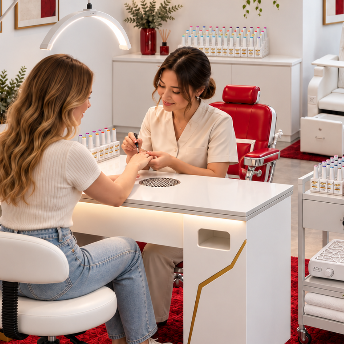 Lashmer Retro Rouge Nail Business Fitout Package (14–18 m²)