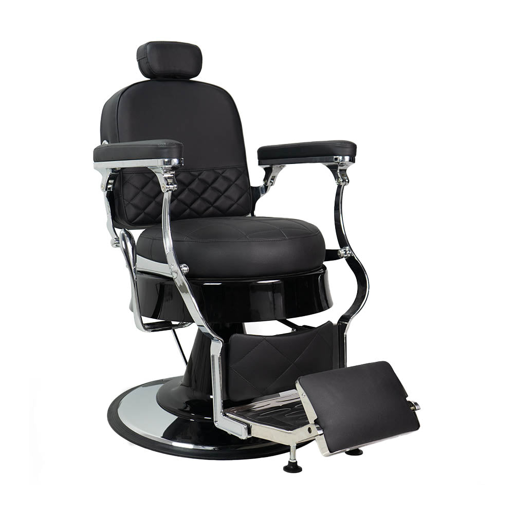 Karma Ascot Barber Chair Black/Black/Chrome 04110113