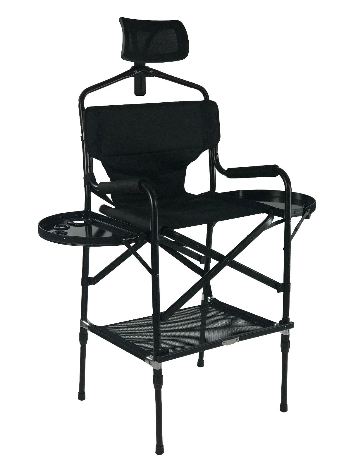 Karma Greenacre Height Adjustable Portable Makeup Chair with Headrest 025301