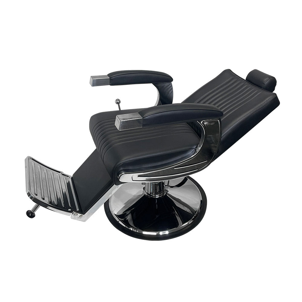 Karma Mt Isa Barber Chair Chrome & Black 04080102