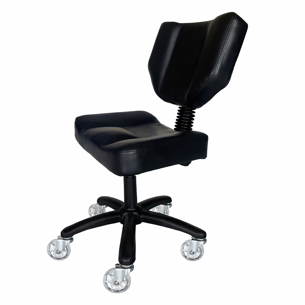 Karma Stanley Adjustable Stool with Back – Black 07090101