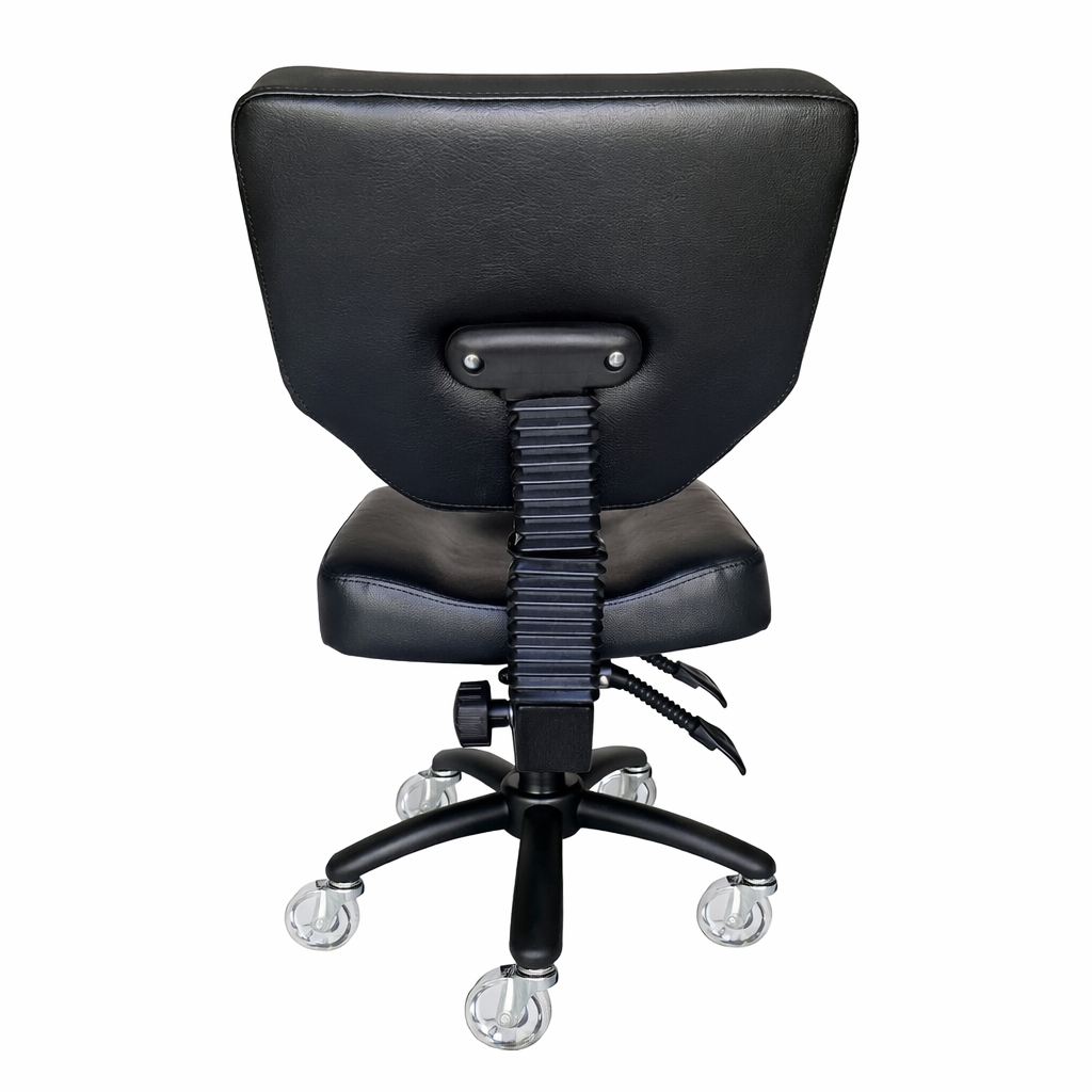 Karma Stanley Adjustable Stool with Back – Black 07090101