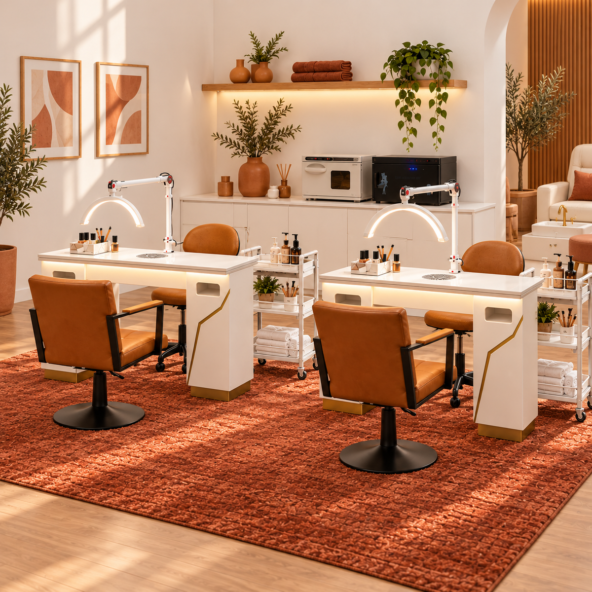 Terracotta Loft 2 station nail salon fitout package